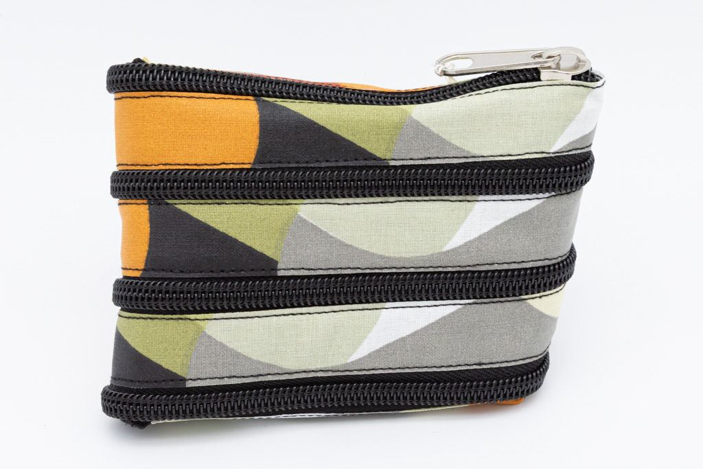 Tatüta Wachstuch orange/grau/grün