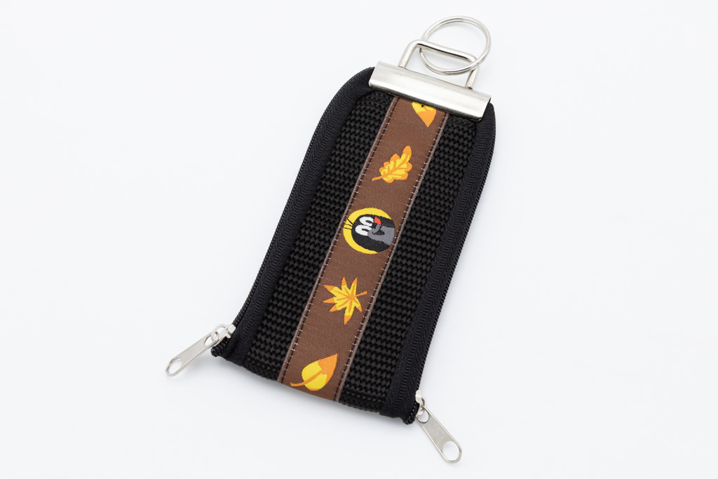 Schlüsselband EC-Karte Maulwurf Pauli/Herbstblätter