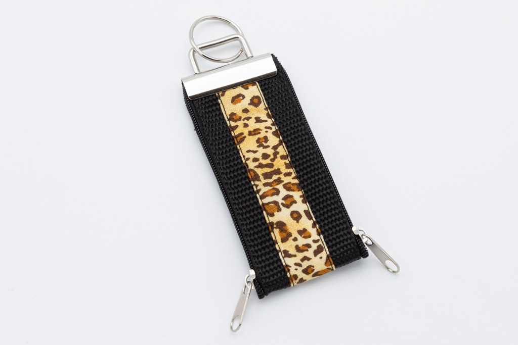 Schlüsselband mit Geheimfach Leopard